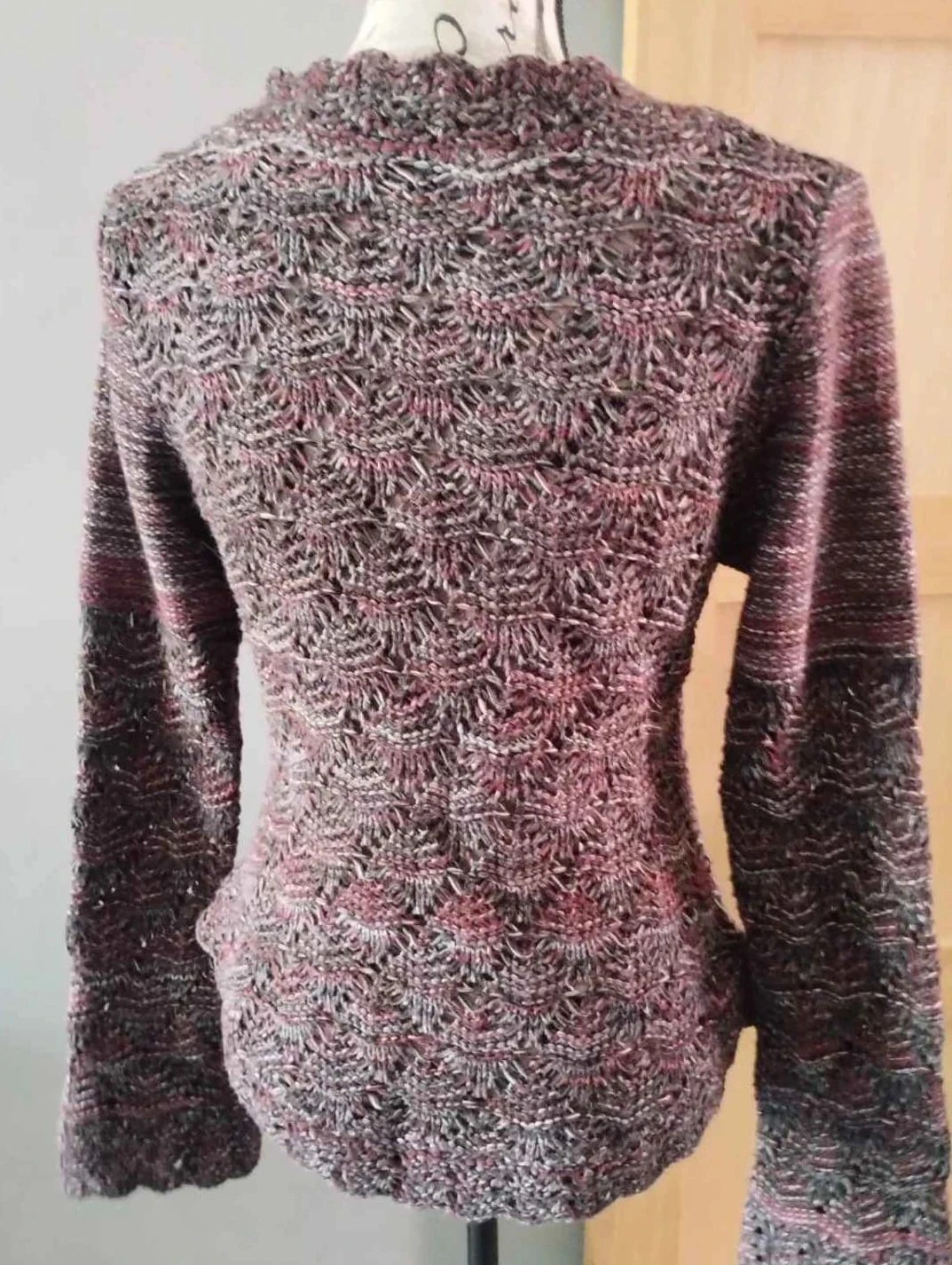 Cardigan, tom violeta, botões originais, T40 – photo 6